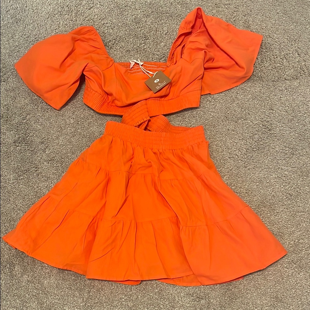 Sky velvet dress small NWT